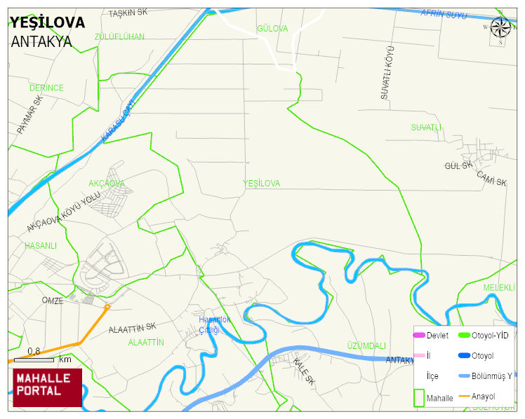 YEŞİLOVA Mahallesi Haritası | Güncel Mahalle ve Köy Haritası