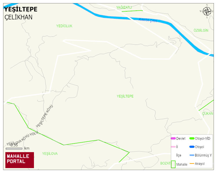 YEŞİLTEPE Köyü Haritası | Detaylı Köy ve Mahalle Görünümü