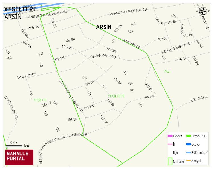 YEŞİLTEPE Mahallesi Haritası | Uydu Görüntüsü ve Harita Detayları