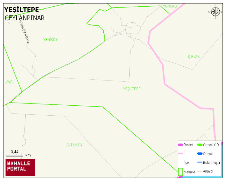 YEŞİLTEPE Mahallesi Haritası | Sayısal Bölge Görünümü