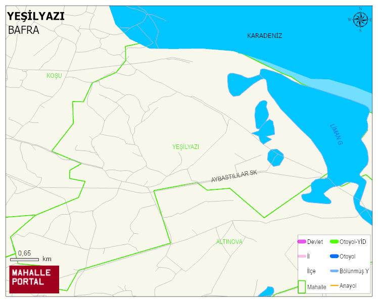 YEŞİLYAZI Mahallesi Haritası | Detaylı Köy ve Mahalle Görünümü
