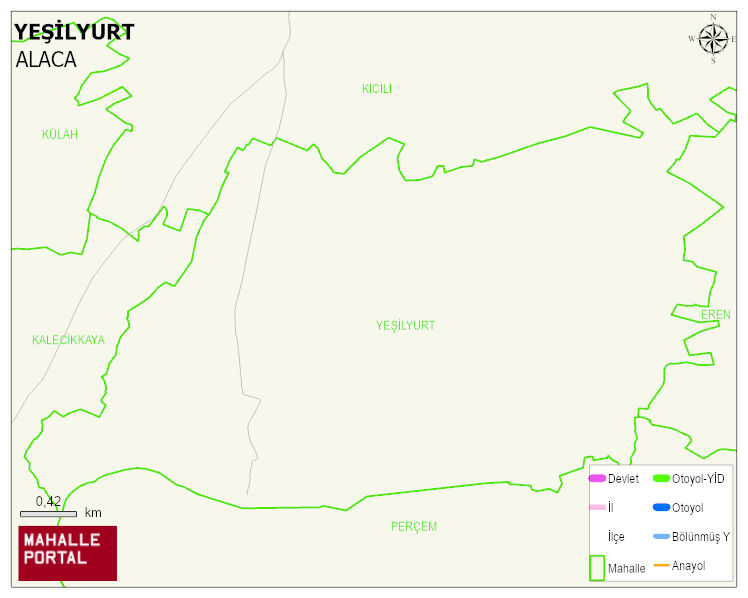 YEŞİLYURT Köyü Haritası | Mahalle Sokak Haritası