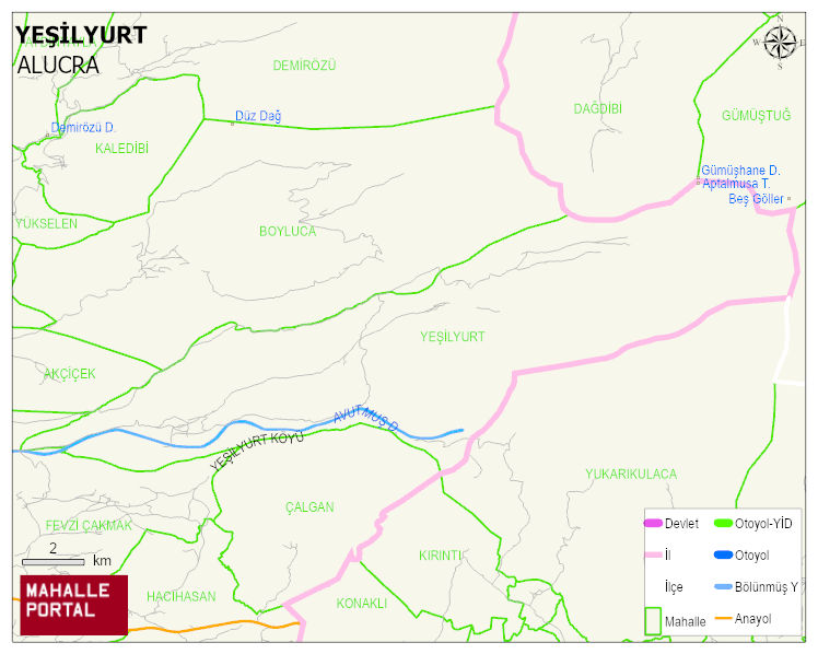 YEŞİLYURT Köyü Haritası | Güncel Mahalle ve Köy Haritası