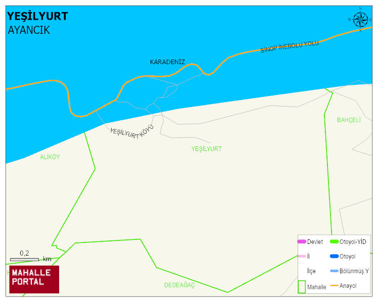 YEŞİLYURT Köyü Haritası | İnteraktif Köy ve Mahalle Sınırları