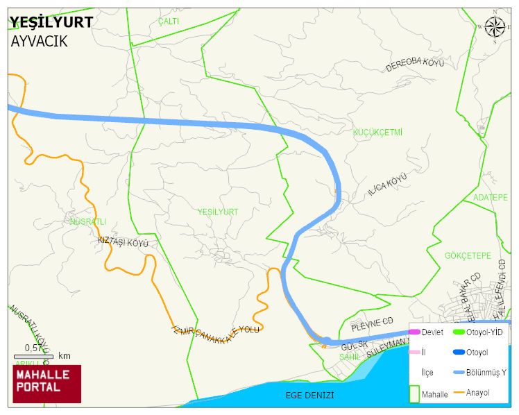 YEŞİLYURT Köyü Haritası | İnteraktif Köy ve Mahalle Sınırları