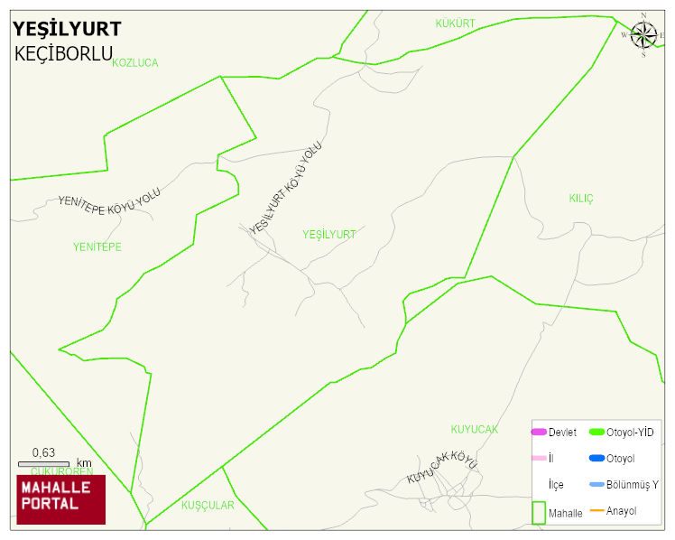 YEŞİLYURT Köyü Haritası | Uydu Görüntüsü ve Harita Detayları