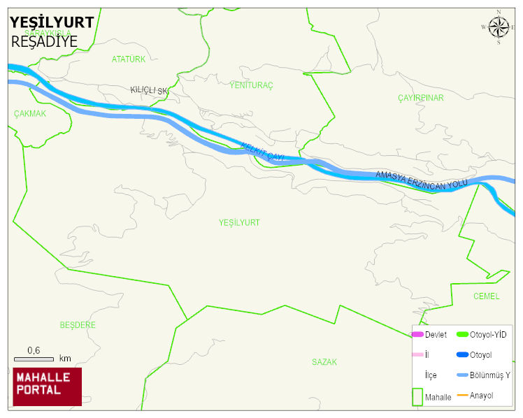 YEŞİLYURT Köyü Haritası | Uydu Görüntüsü ve Harita Detayları