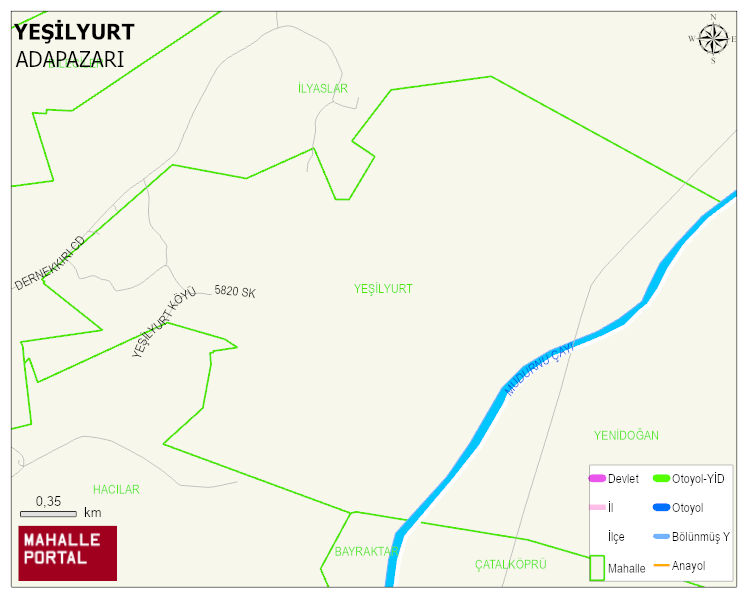 YEŞİLYURT Mahallesi Haritası | Mahalle Sokak Haritası