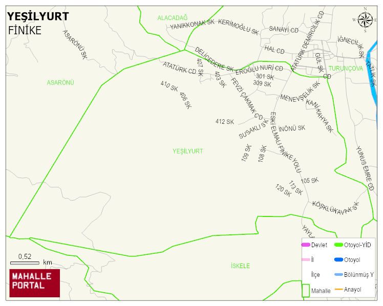 YEŞİLYURT Mahallesi Haritası | Mahalle Sokak Haritası
