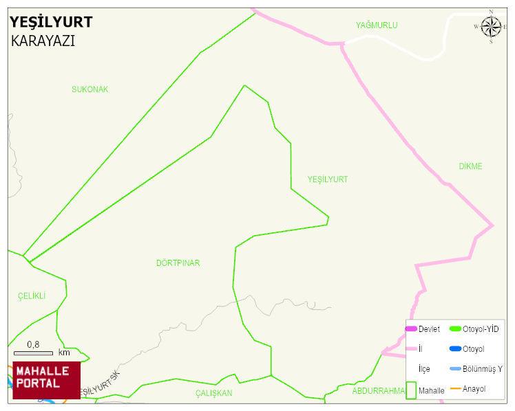 YEŞİLYURT Mahallesi Haritası | Mahalle Sokak Haritası