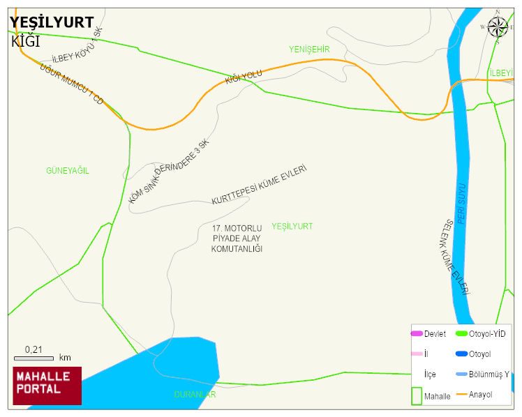 YEŞİLYURT Mahallesi Haritası | Güncel Mahalle ve Köy Haritası