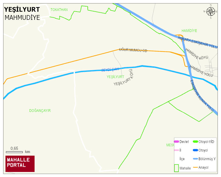 YEŞİLYURT Mahallesi Haritası | Detaylı Köy ve Mahalle Görünümü