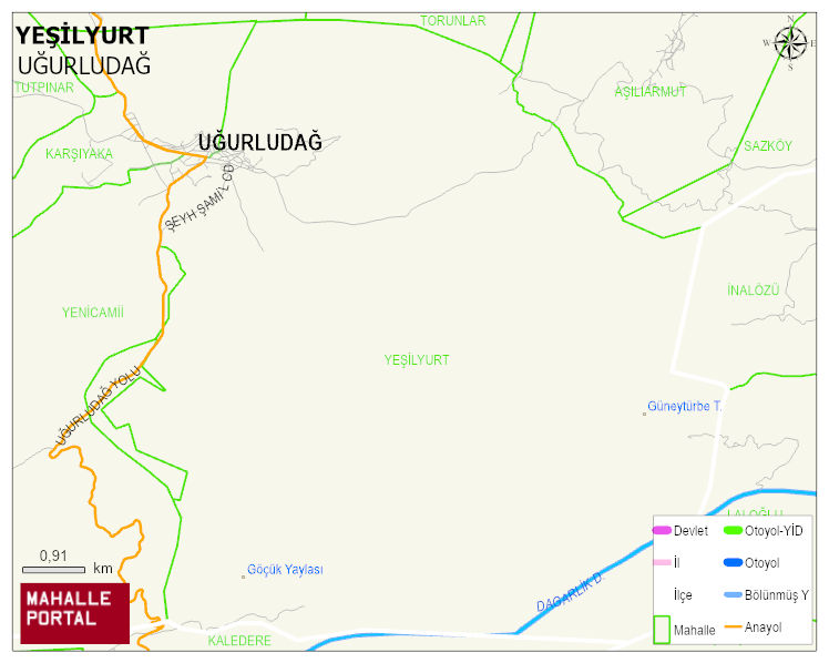 YEŞİLYURT Mahallesi Haritası | Mahalle Sokak Haritası