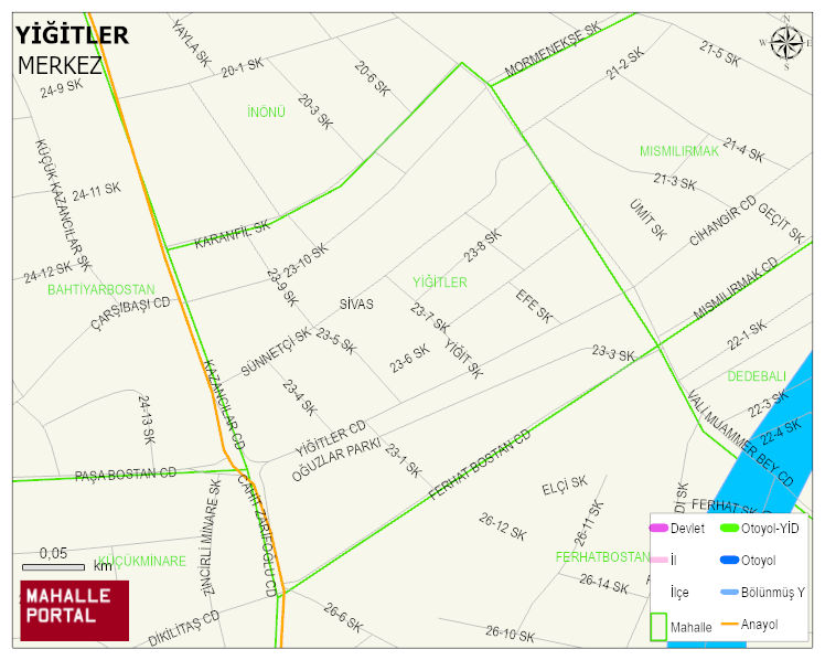 YİĞİTLER Mahallesi Haritası | Uydu Görüntüsü ve Harita Detayları