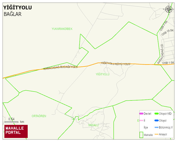 YİĞİTYOLU Mahallesi Haritası | Mahalle ve Köy Sınırı