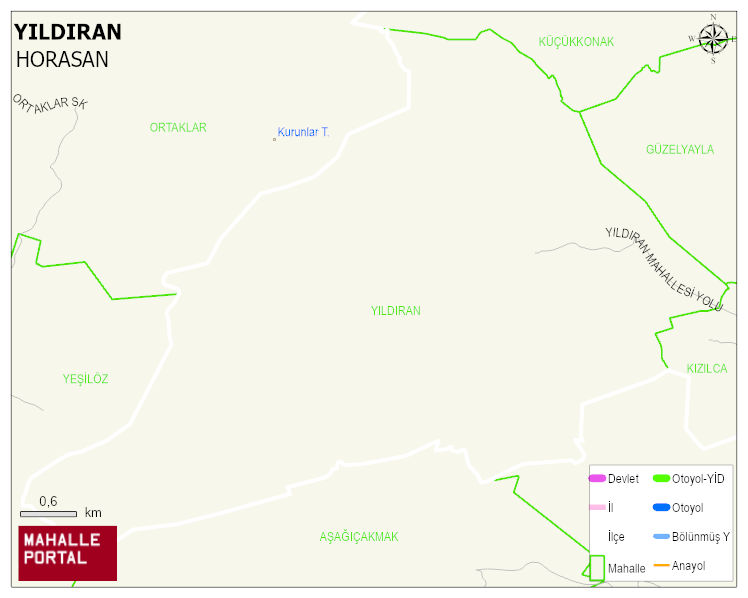 YILDIRAN Mahallesi Haritası | Güncel Mahalle ve Köy Haritası