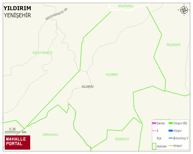 YILDIRIM Mahallesi Haritası | Güncel Mahalle ve Köy Haritası