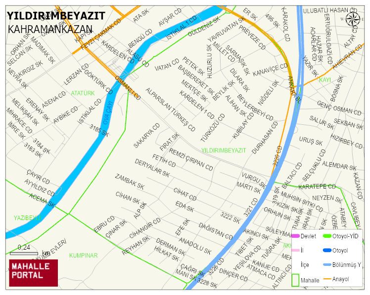 YILDIRIMBEYAZIT Mahallesi Haritası | İnteraktif Köy ve Mahalle Sınırları
