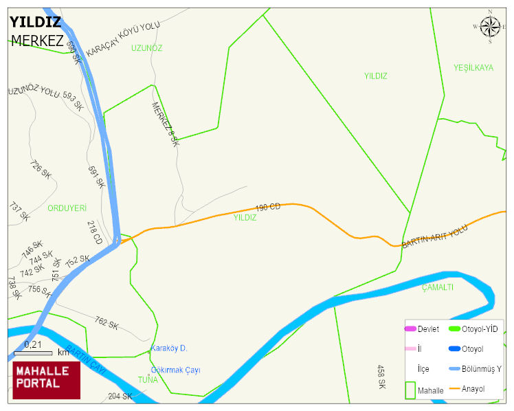 YILDIZ KÖYÜ HALİLLER MEVKİİ Haritası