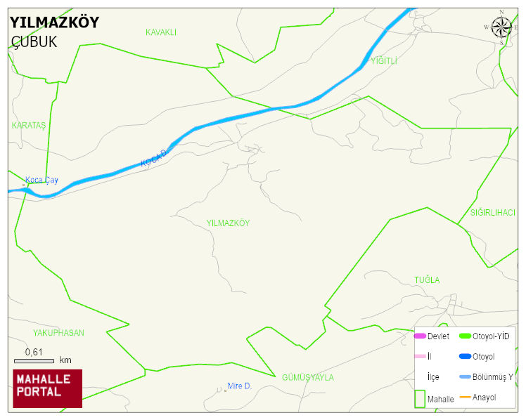 YILMAZKÖY Mahallesi Haritası | Sayısal Bölge Görünümü