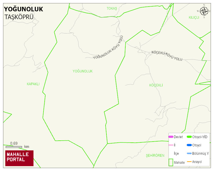 YOĞUNOLUK Köyü Haritası | Güncel Mahalle ve Köy Haritası