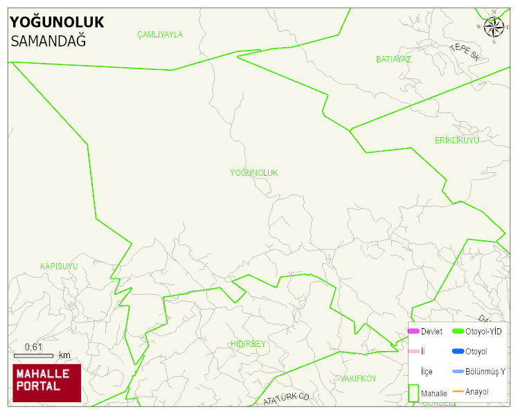 YOĞUNOLUK Mahallesi Haritası | Detaylı Köy ve Mahalle Görünümü