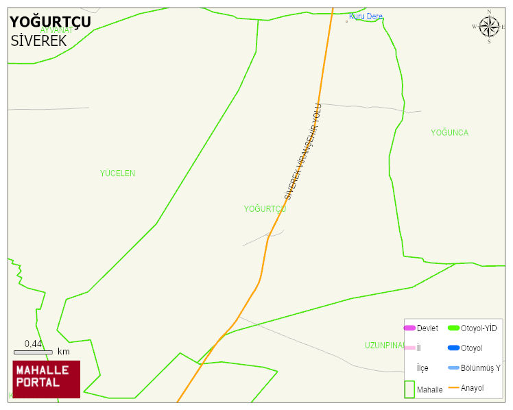 YOĞURTÇU Mahallesi Haritası | Detaylı Köy ve Mahalle Görünümü