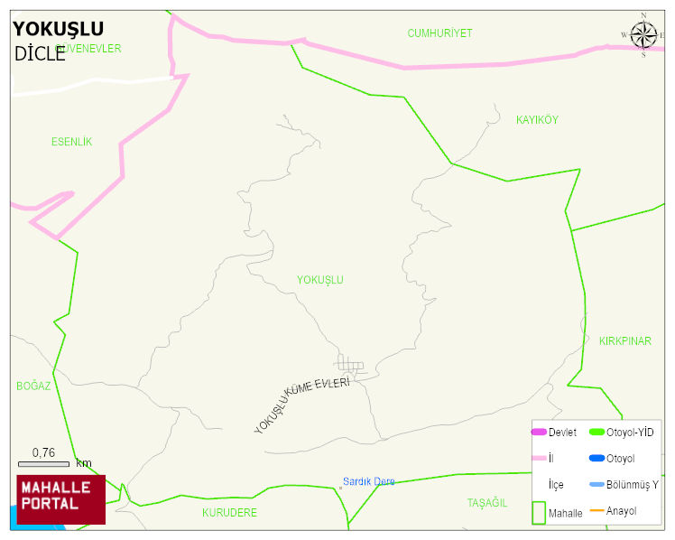 YOKUŞLU Mahallesi Haritası | İnteraktif Köy ve Mahalle Sınırları