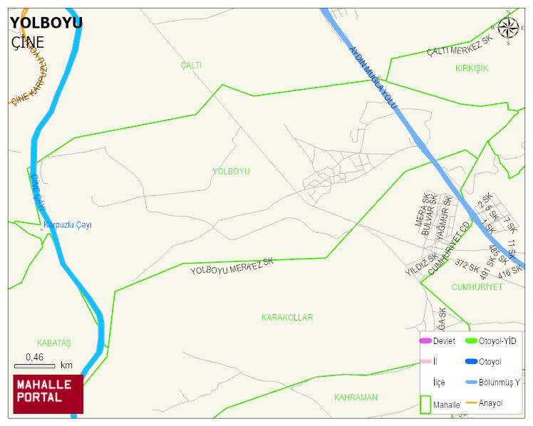 YOLBOYU Mahallesi Haritası | Uydu Görüntüsü ve Harita Detayları