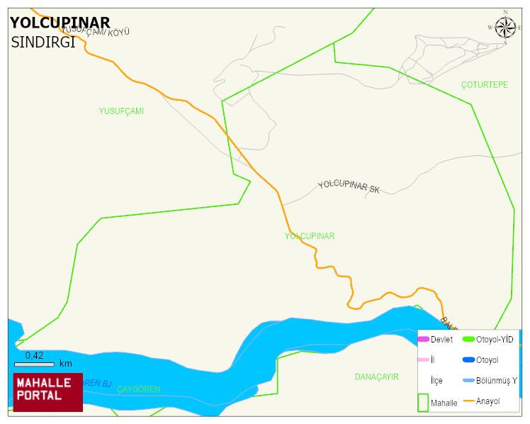 YOLCUPINAR Mahallesi Haritası | Güncel Mahalle ve Köy Haritası