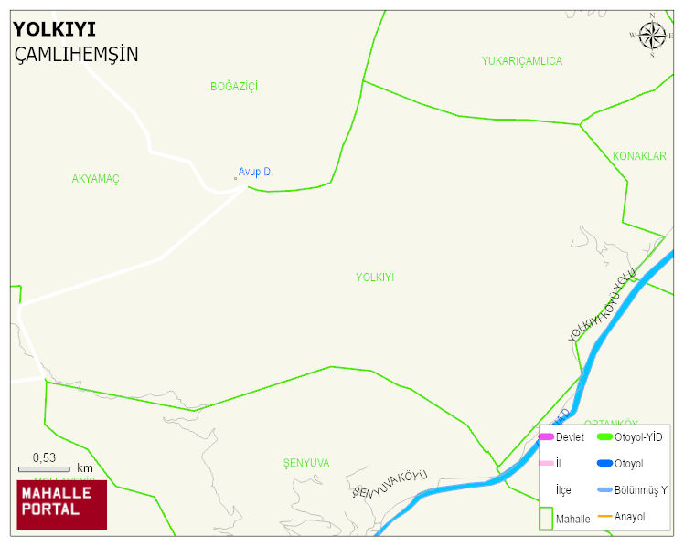 YOLKIYI Köyü Haritası | Detaylı Köy ve Mahalle Görünümü