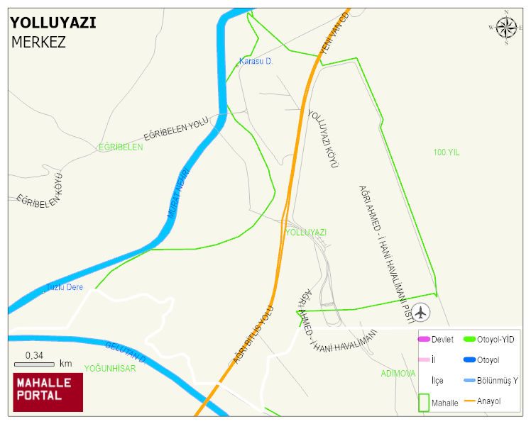 YOLLUYAZI Köyü Haritası | Coğrafi Yapı ve Detaylı Haritası