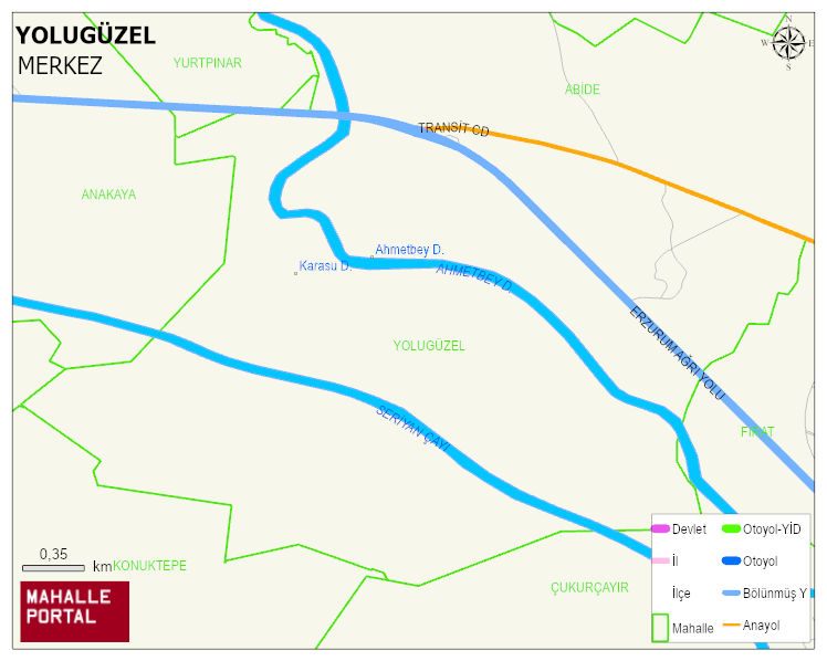 YOLUGÜZEL Köyü Haritası | Detaylı Köy ve Mahalle Görünümü