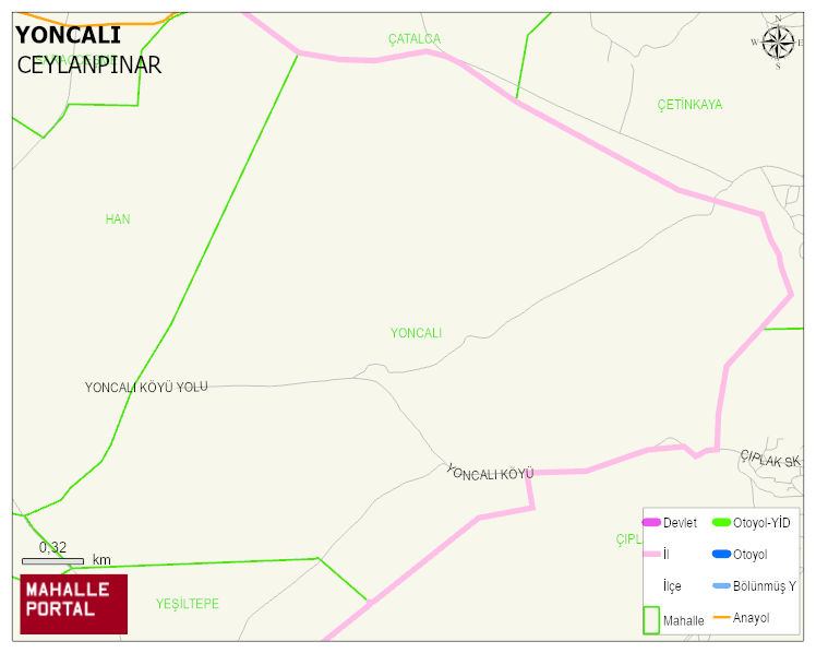 YONCALI Mahallesi Haritası | Uydu Görüntüsü ve Harita Detayları