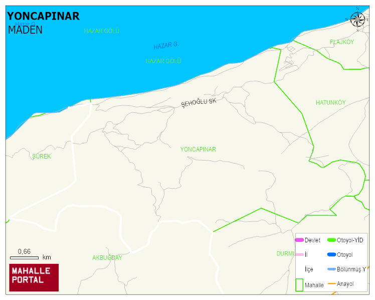 YONCAPINAR Köyü Haritası | Sayısal Bölge Görünümü