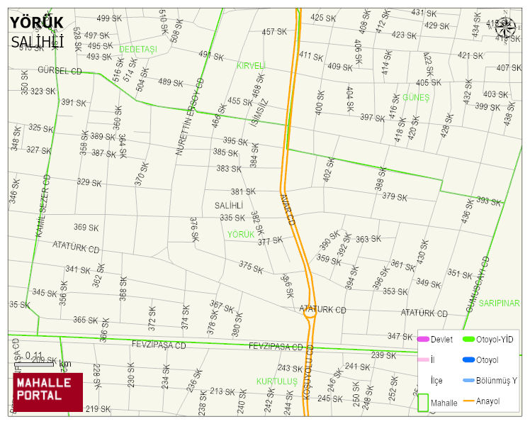 YÖRÜK Mahallesi Haritası | Detaylı Köy ve Mahalle Görünümü