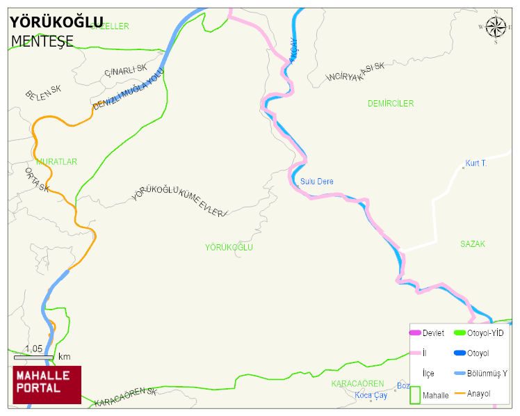 YÖRÜKOĞLU Mahallesi Haritası | Uydu Görüntüsü ve Harita Detayları