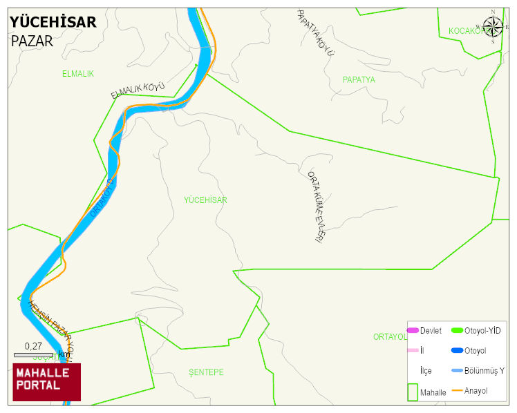 YÜCEHİSAR Köyü Haritası | Coğrafi Yapı ve Detaylı Haritası