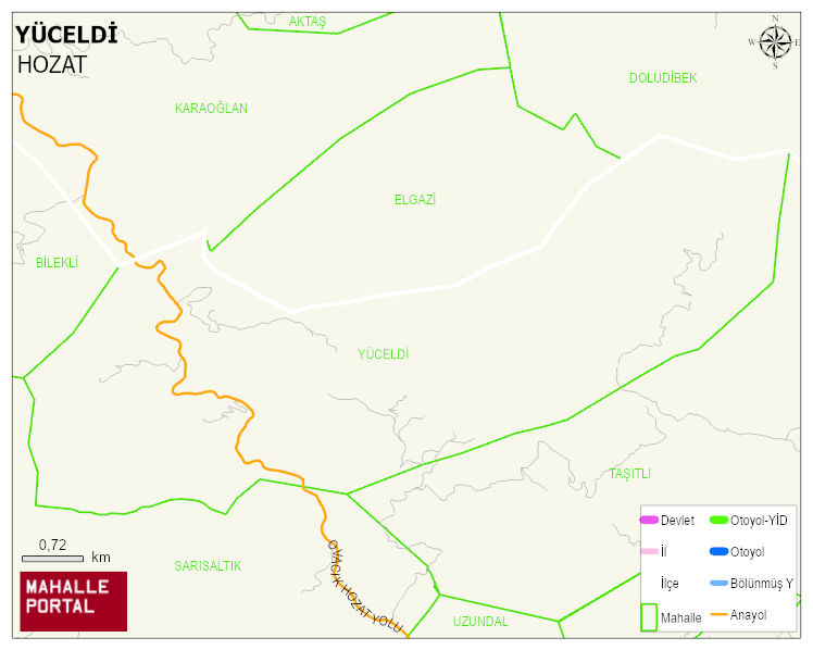 YÜCELDİ Köyü Haritası | Uydu Görüntüsü ve Harita Detayları