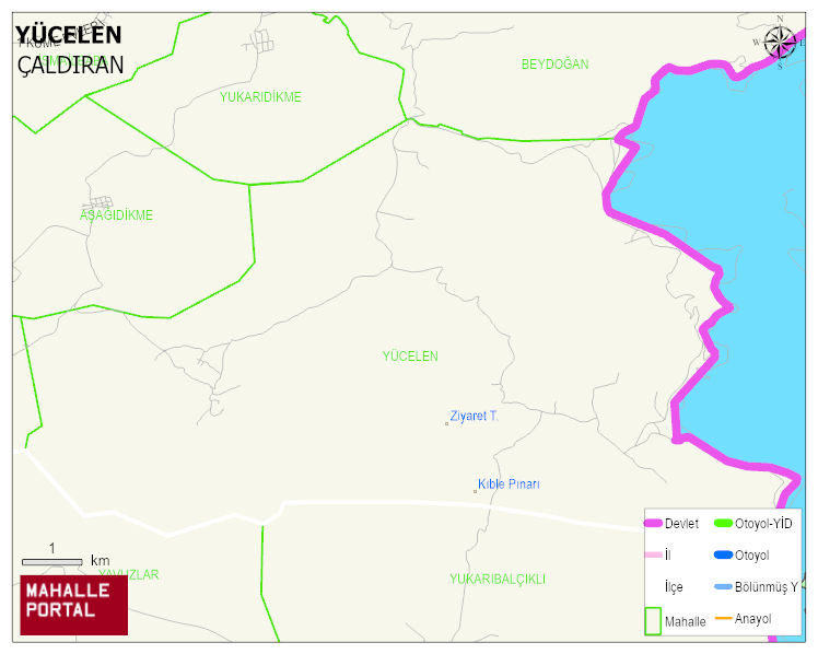 YÜCELEN Mahallesi Haritası | İnteraktif Köy ve Mahalle Sınırları