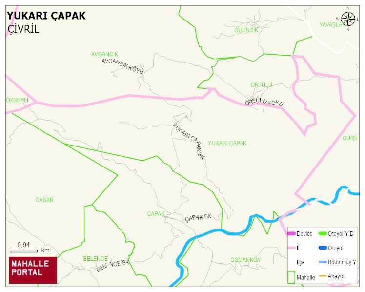 YUKARI ÇAPAK Mahallesi Haritası | Güncel Mahalle ve Köy Haritası