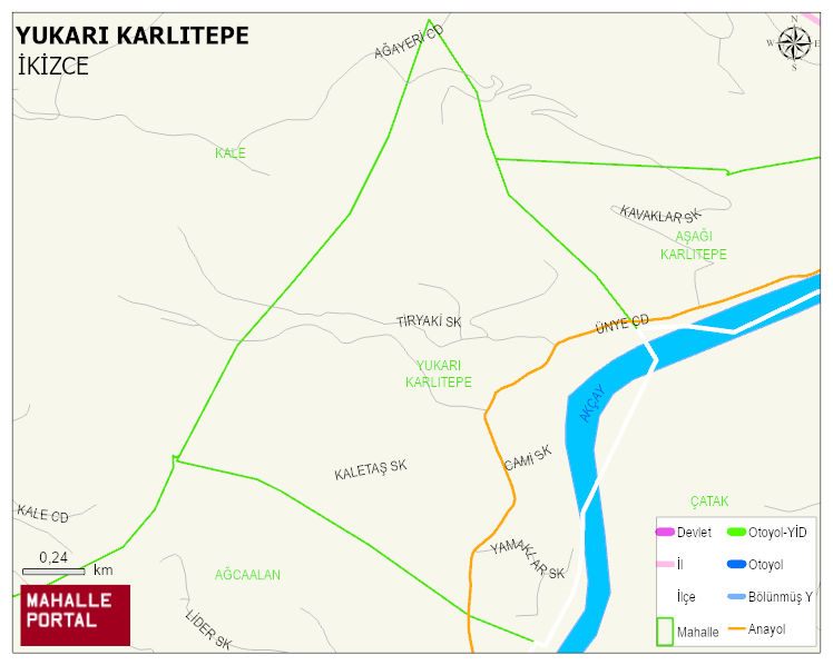 YUKARI KARLITEPE Mahallesi Haritası | Sayısal Bölge Görünümü
