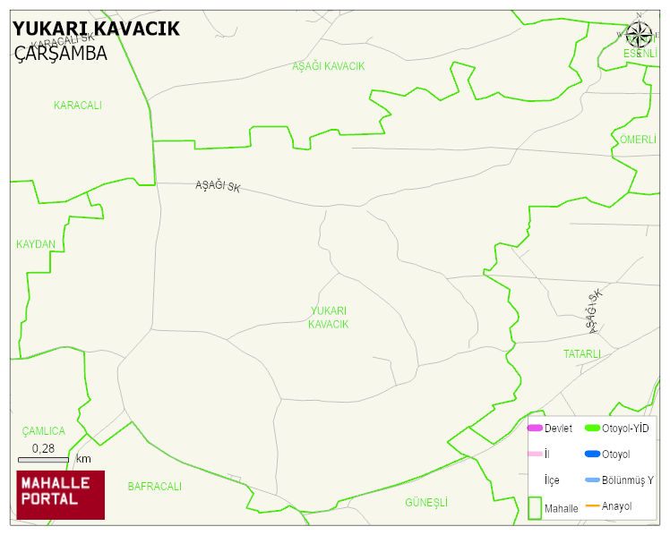 YUKARI KAVACIK Mahallesi Haritası | Uydu Görüntüsü ve Harita Detayları