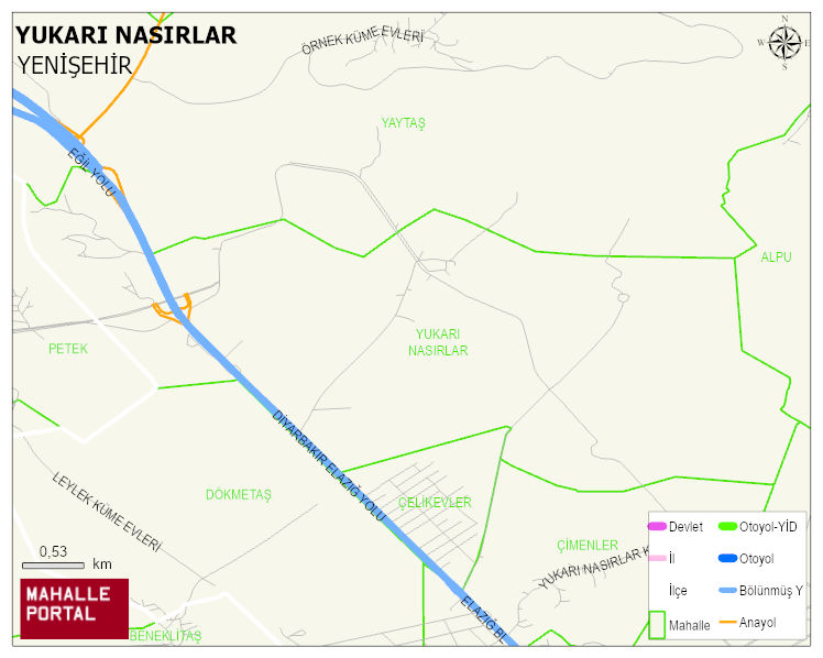 YUKARI NASIRLAR Mahallesi Haritası | Mahalle Sokak Haritası