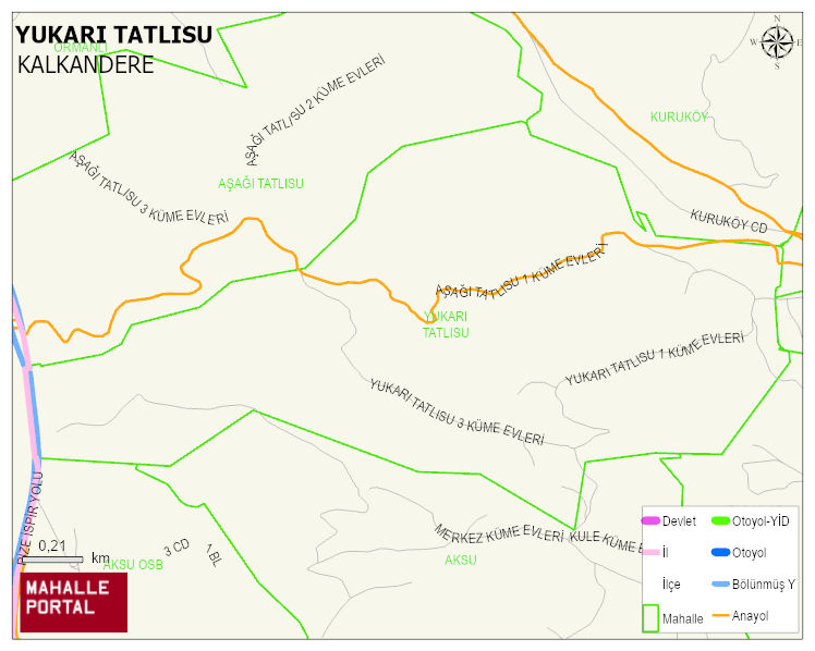 YUKARI TATLISU Mahallesi Haritası | Uydu Görüntüsü ve Harita Detayları