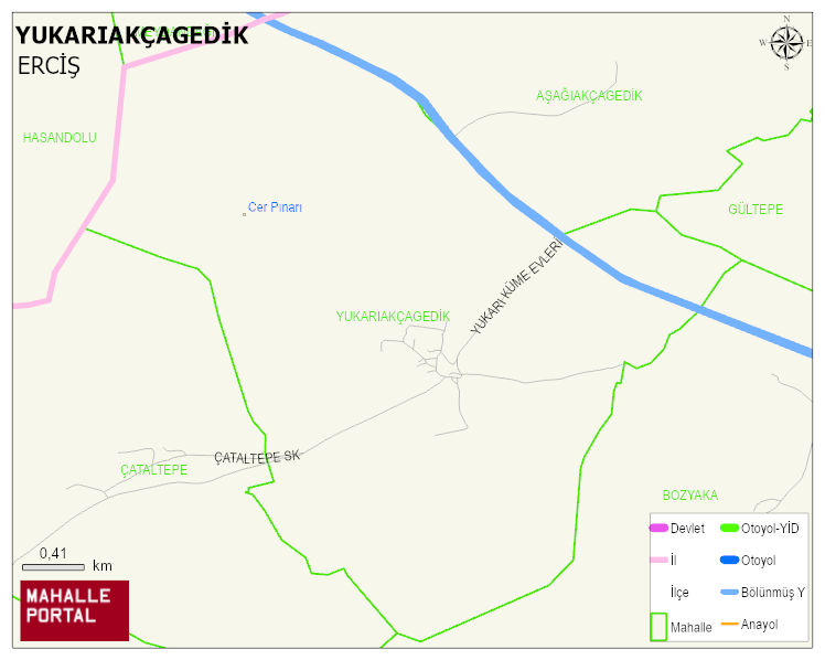 YUKARIAKÇAGEDİK Mahallesi Haritası | Uydu Görüntüsü ve Harita Detayları