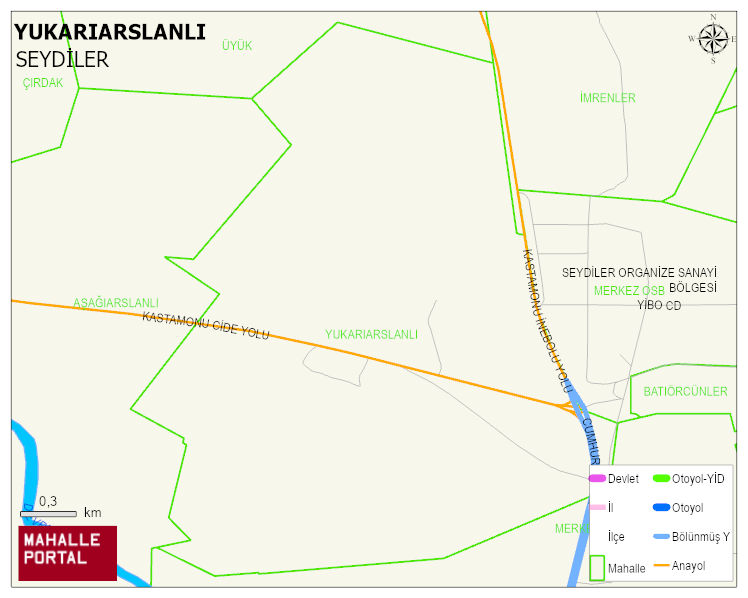 YUKARIARSLANLI Mahallesi Haritası | İnteraktif Köy ve Mahalle Sınırları