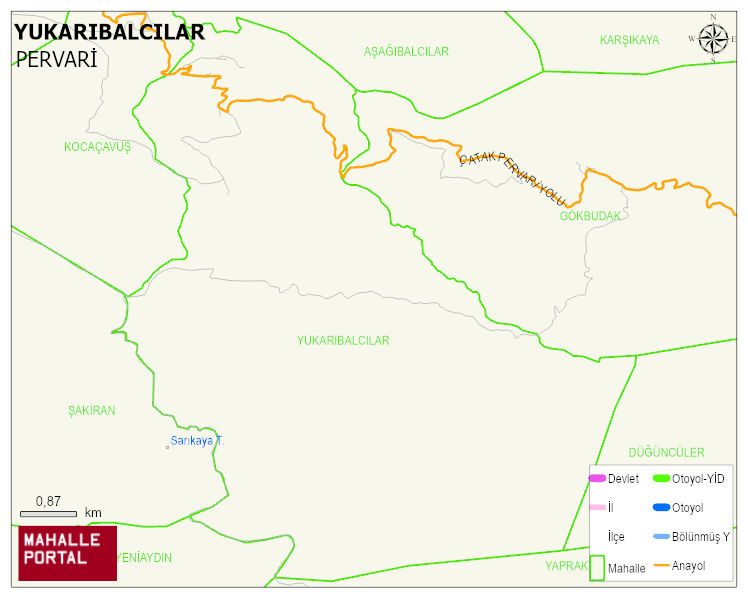 YUKARIBALCILAR Köyü Haritası | Coğrafi Yapı ve Detaylı Haritası