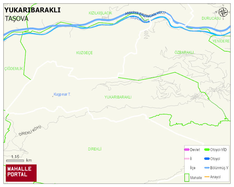 YUKARIBARAKLI Köyü Haritası | İnteraktif Köy ve Mahalle Sınırları
