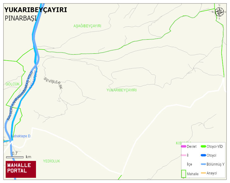 YUKARIBEYÇAYIRI Mahallesi Haritası | Uydu Görüntüsü ve Harita Detayları
